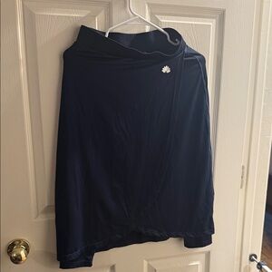 Women’s Navy Wrap A-Line Skirt